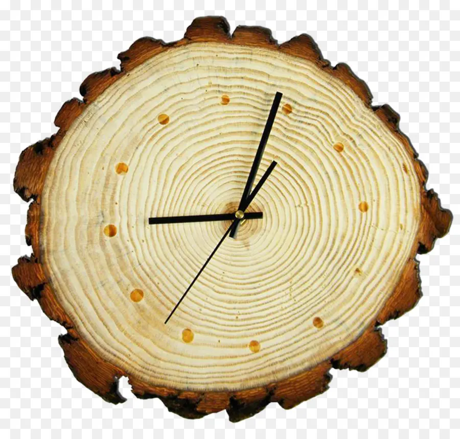 Horloge En Bois，Temps PNG