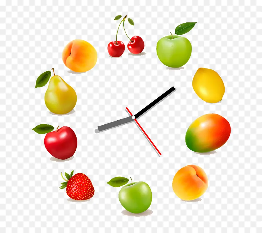 Horloge à Fruits，Fruits PNG