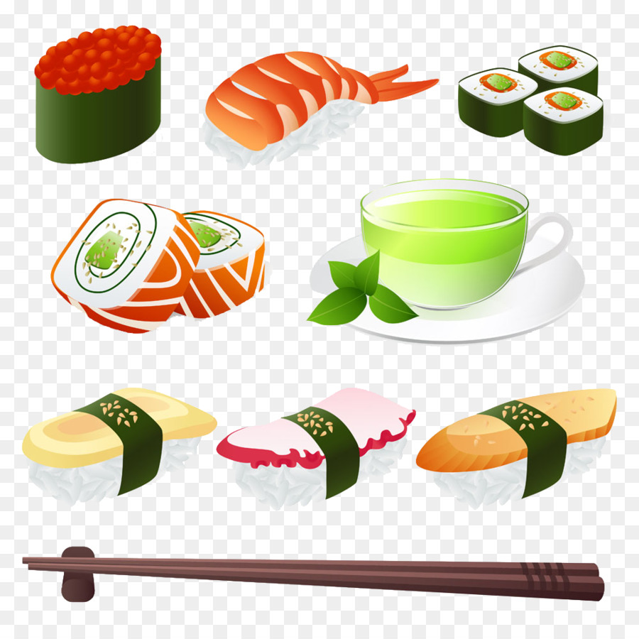 Sushis，Cuisine Japonaise PNG