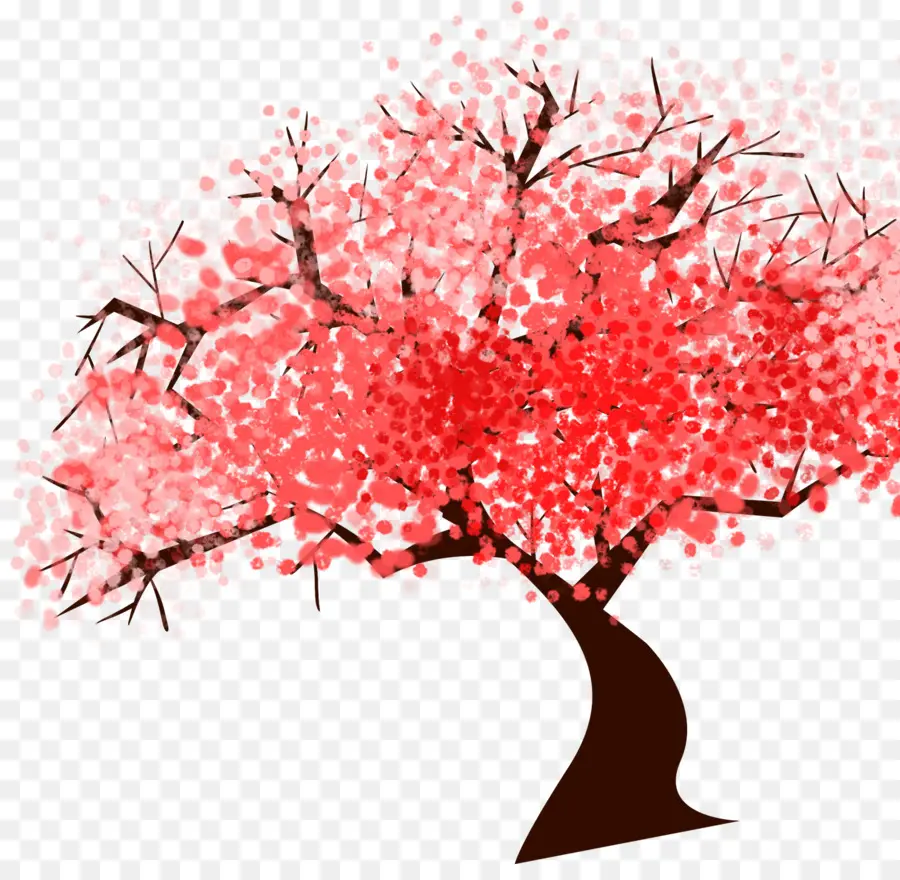 Arbre à Fleurs De Cerisier，Rose PNG