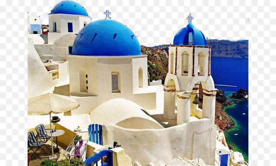 Santorin，Grèce PNG