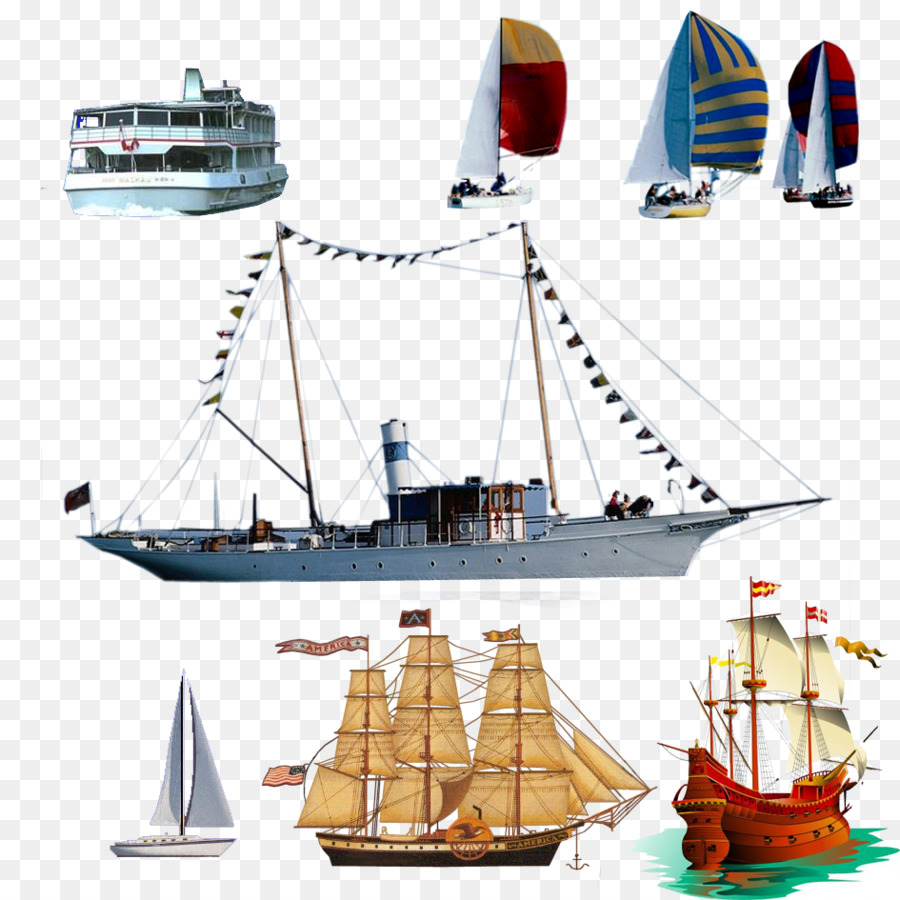 Modèles De Navires，Voile PNG