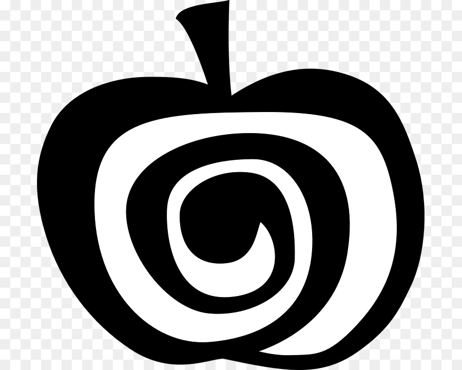 Pomme，Noir Et Blanc PNG