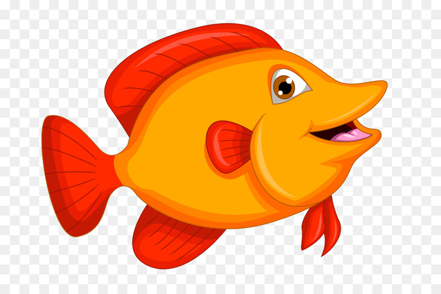 Poisson De Dessin Animé，Souriant PNG