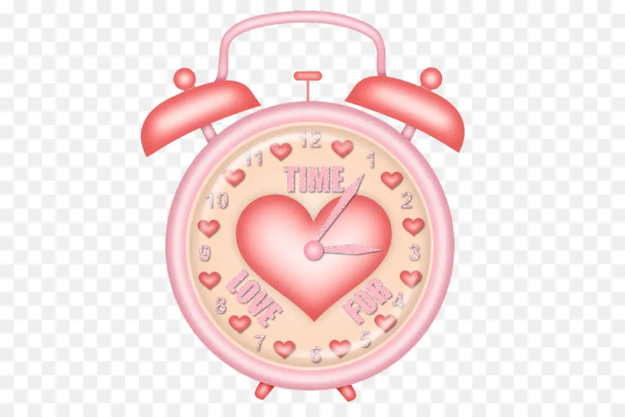 Horloge En Forme De Coeur，Horloge PNG