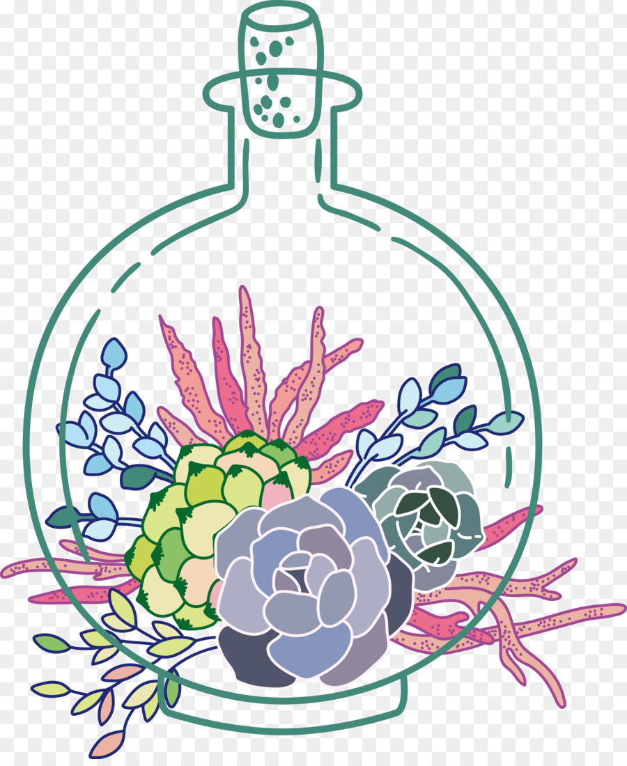 Design Floral，Vase PNG