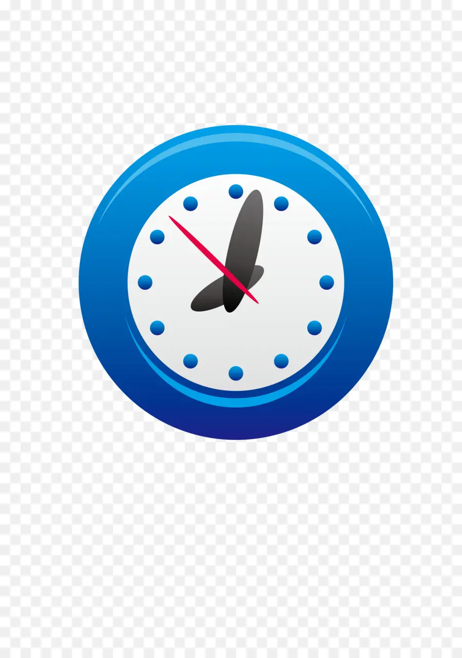 Horloge，Bleu PNG