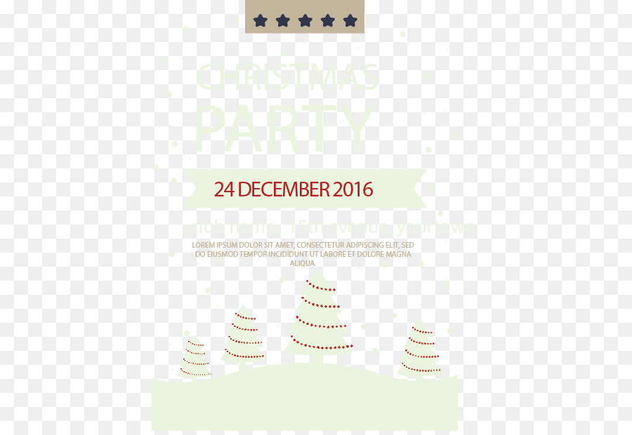 Invitation à Une Fête De Noël，Arbres PNG