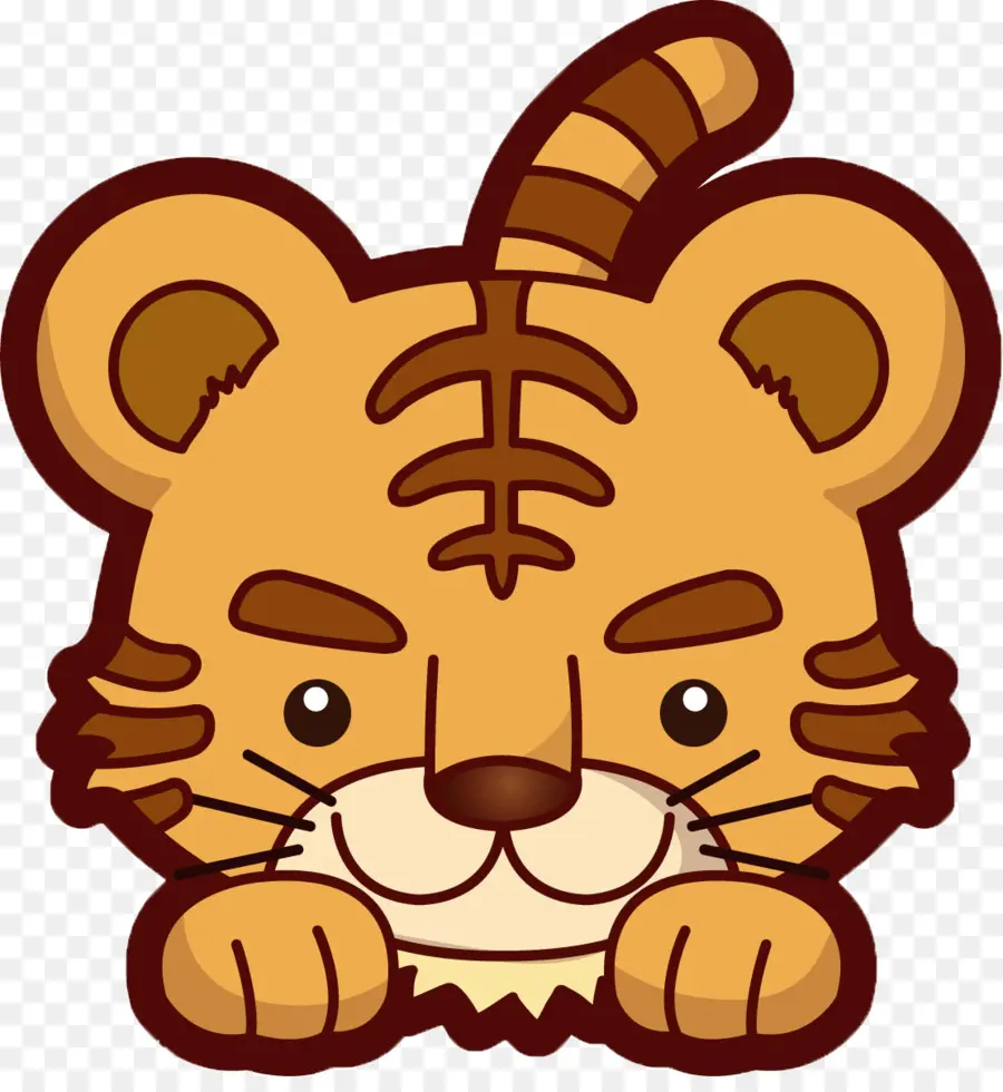 Tigre Mignon，Dessin Animé PNG