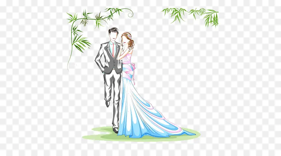 Couples De Mariage，Mariée PNG