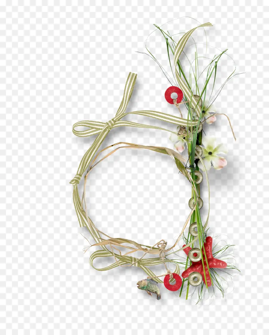 Couronne Décorative，Fleurs PNG