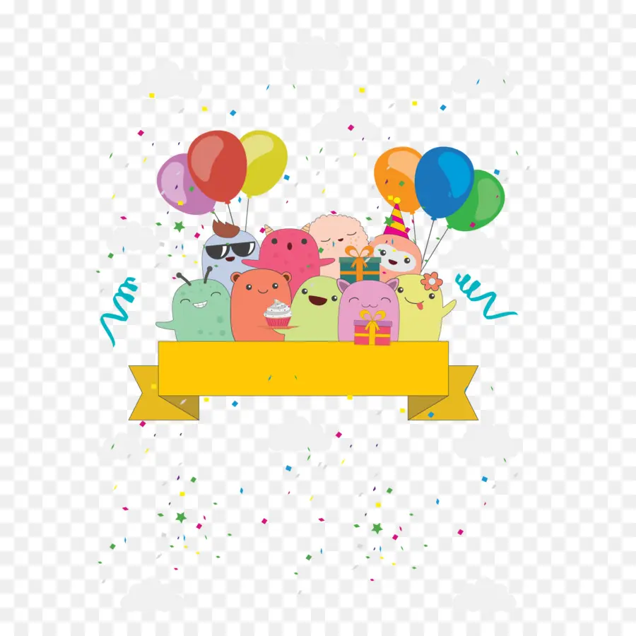 Personnages De Dessins Animés，Ballons PNG