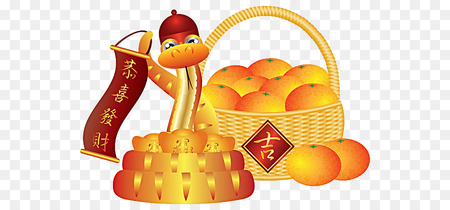 Nouvel An Chinois，Le Mandarin Orange PNG