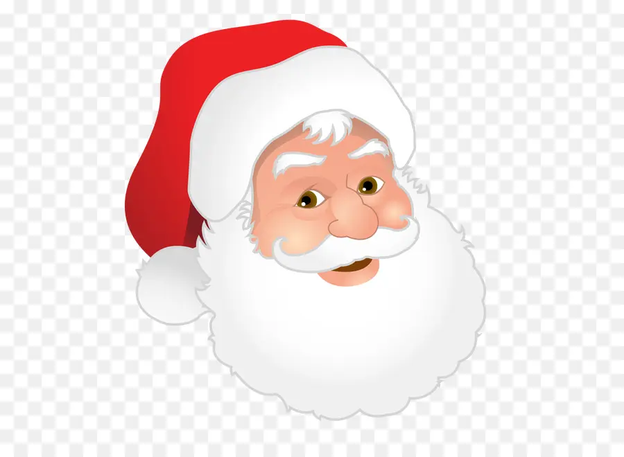 Visage Du Père Noël，Noël PNG