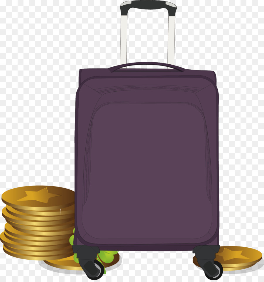 Les Bagages à Main，Violet PNG