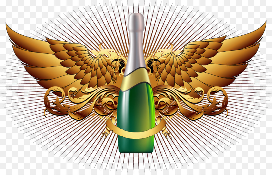 Bouteille De Champagne，Célébration PNG