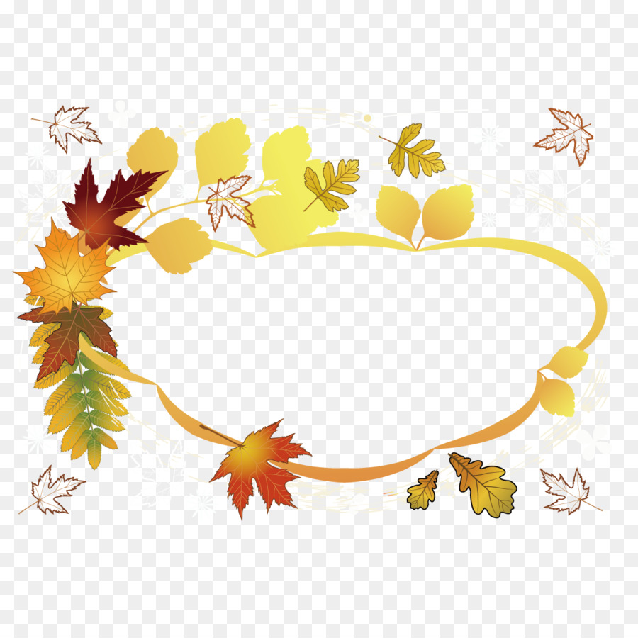 Feuilles D'automne，Cercle PNG