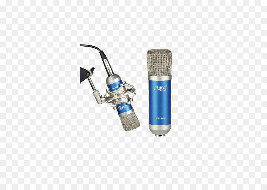 Microphone，Microphones Bleus PNG