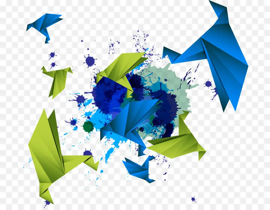 Oiseaux En Origami，Papier PNG