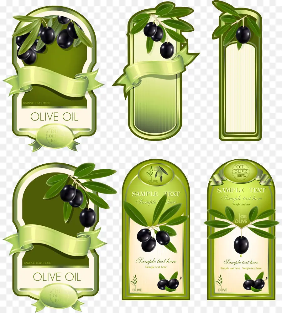 Étiquettes D'huile D'olive，Olive PNG