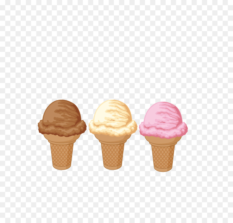 Cornets De Crème Glacée，Dessert PNG