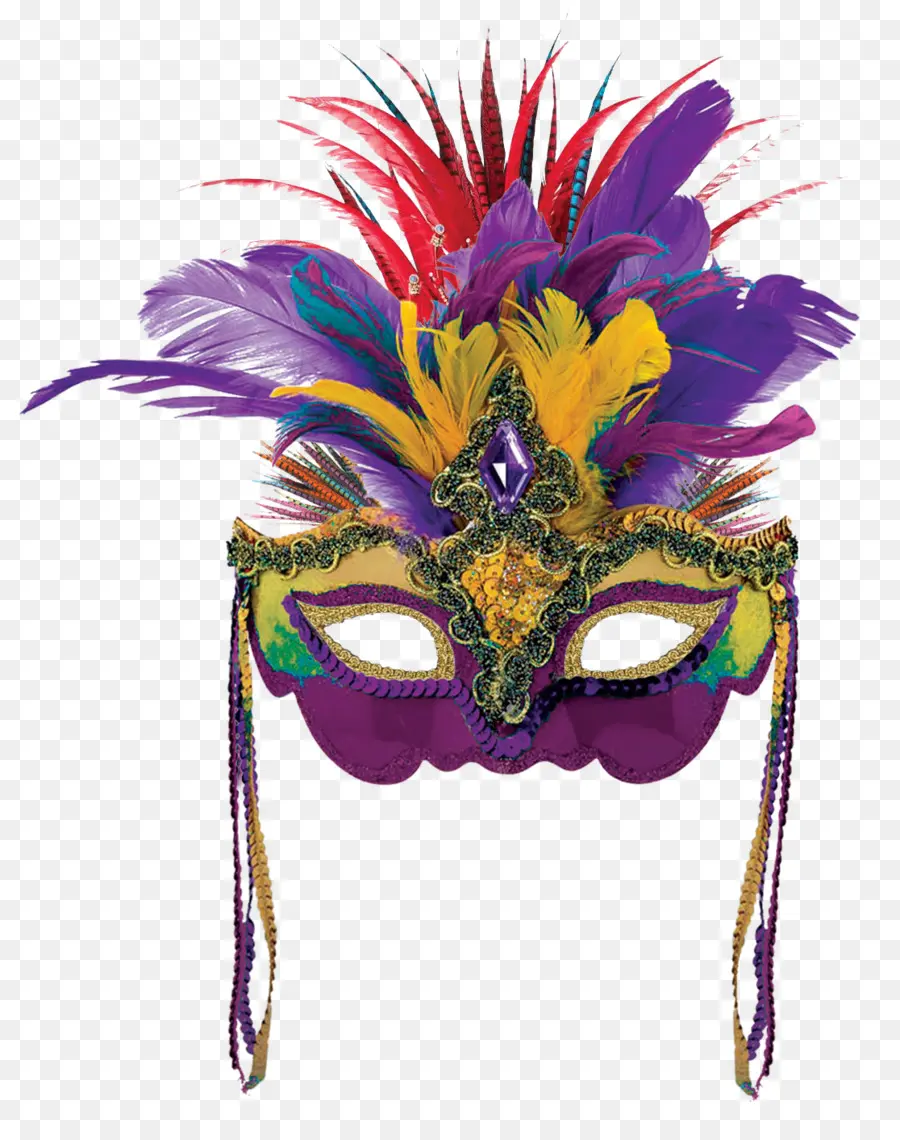 Masque Coloré，Plumes PNG