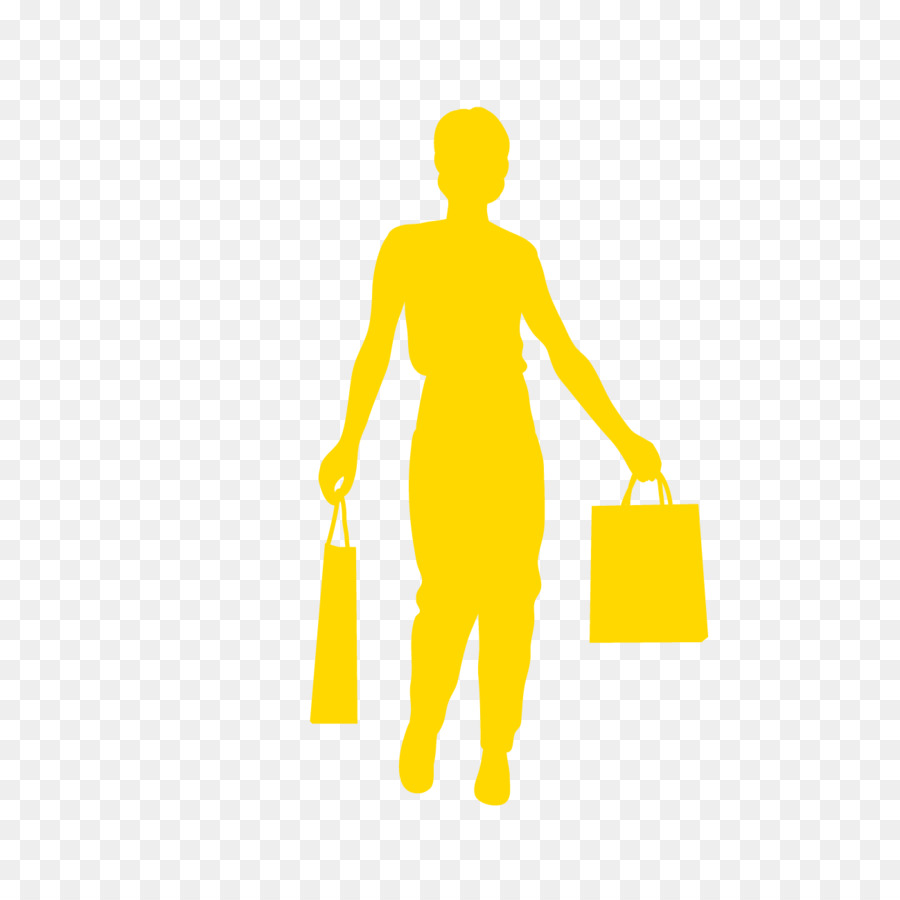 Silhouette Jaune，Personne PNG