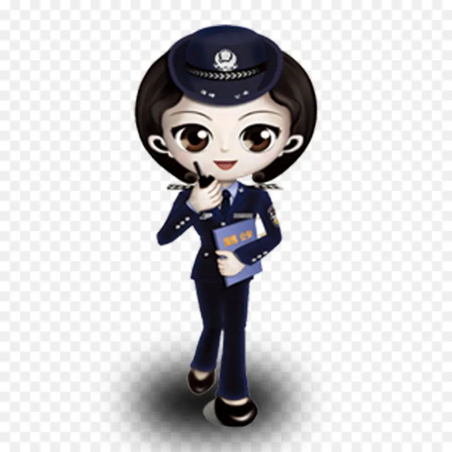 Caricature D'officier De Police，Uniforme PNG