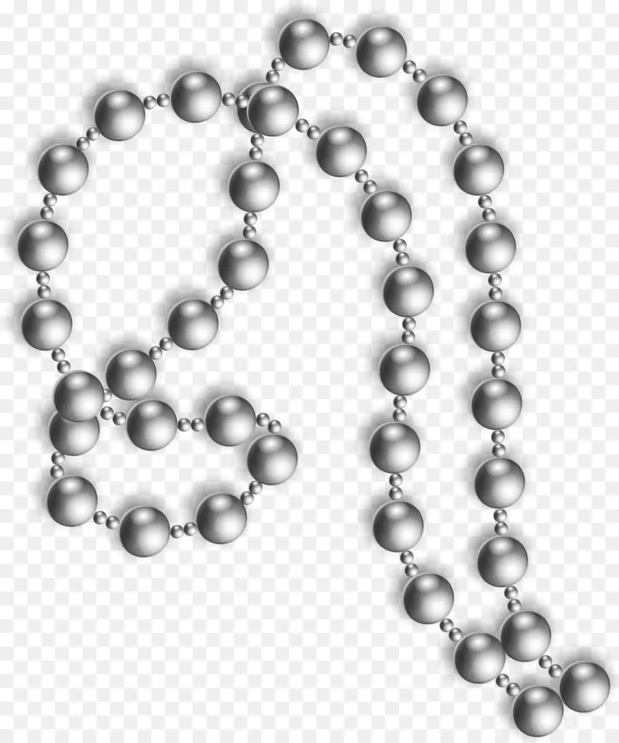 Perles D'argent，Collier PNG