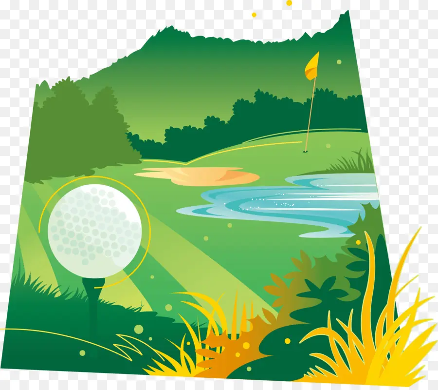 Terrain De Golf，Balle De Golf PNG