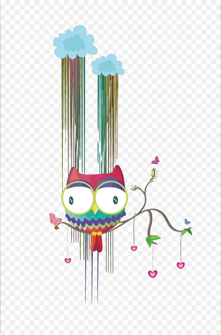 Hibou，Coloré PNG