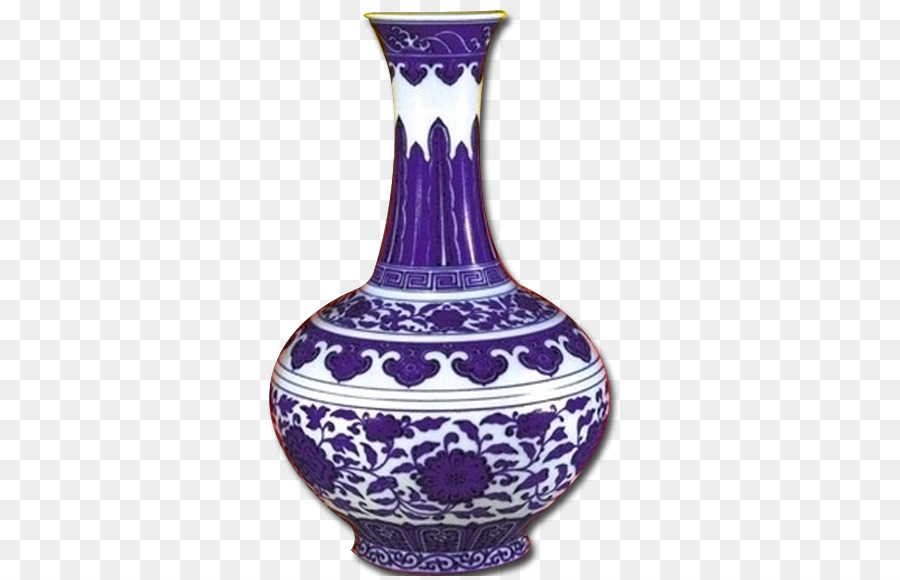 Vase En Porcelaine，Conception Florale PNG