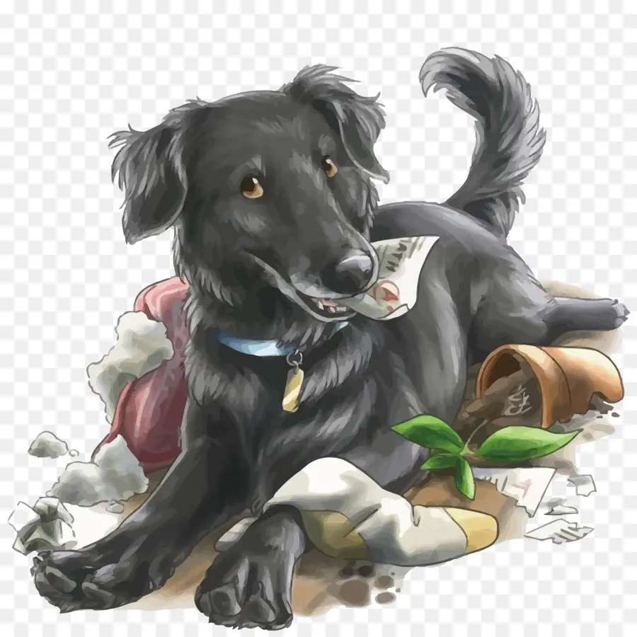 Chien Noir，Animal De Compagnie PNG