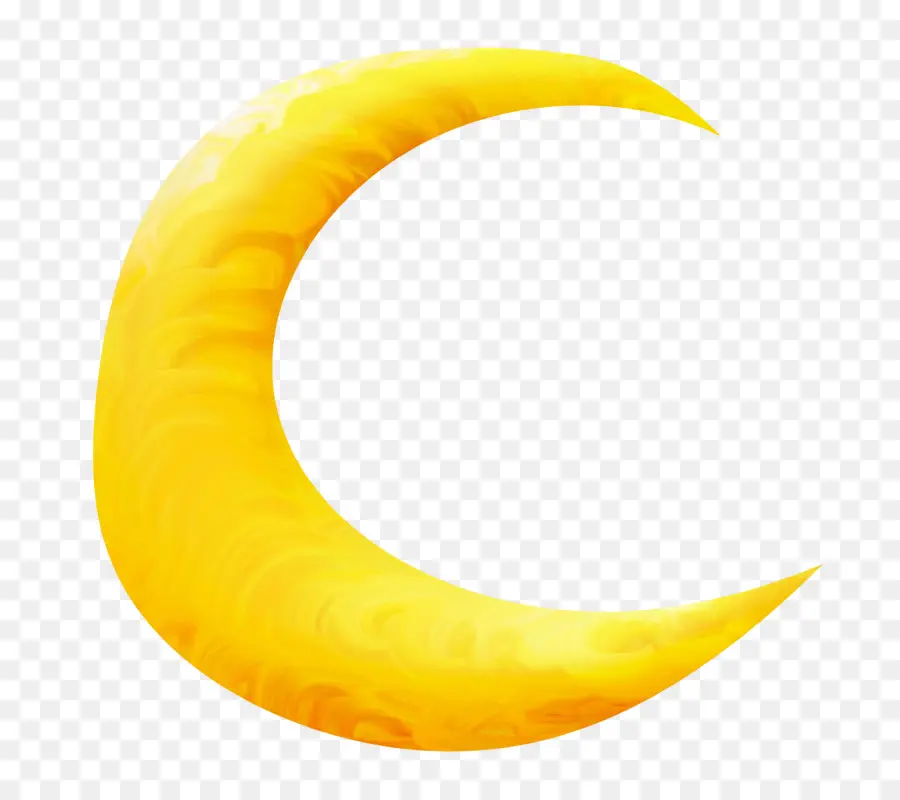 Croissant De Lune，Jaune PNG