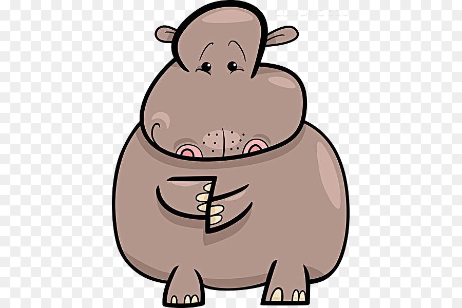 Hippopotame，Dessin Animé PNG