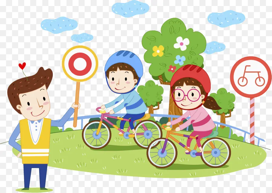 Enfants à Vélo，Vélo PNG