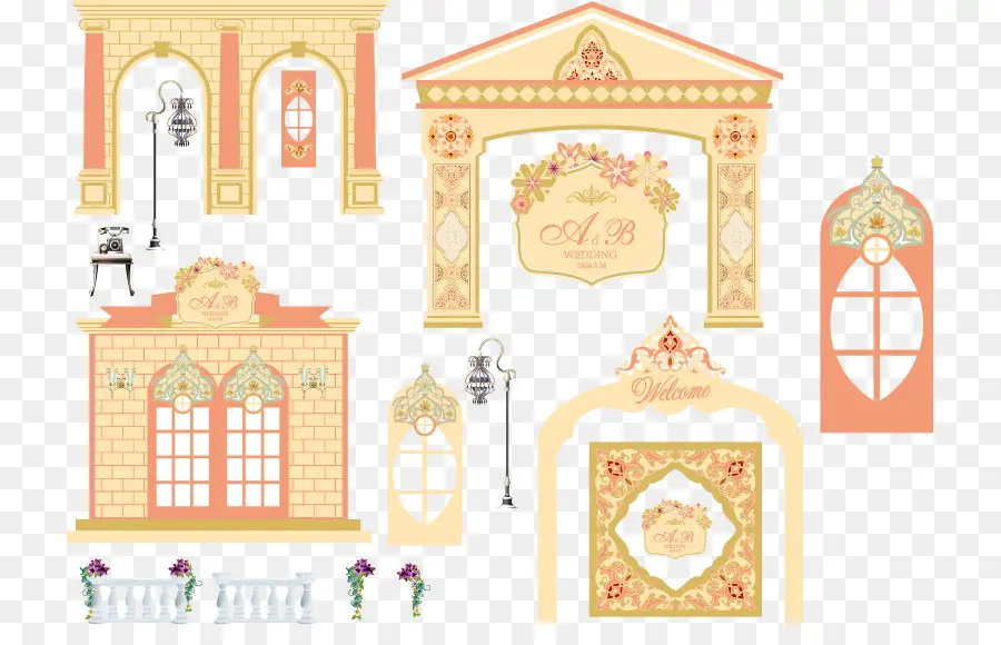 Arcs Décoratifs，Architecture PNG