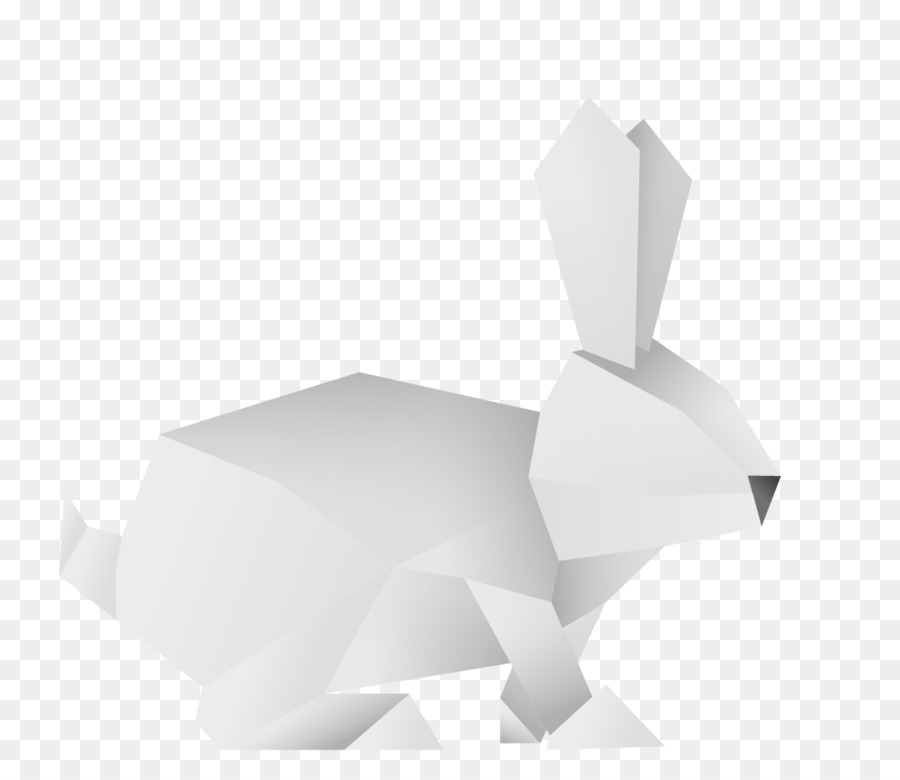 Lapin Blanc，Origami PNG