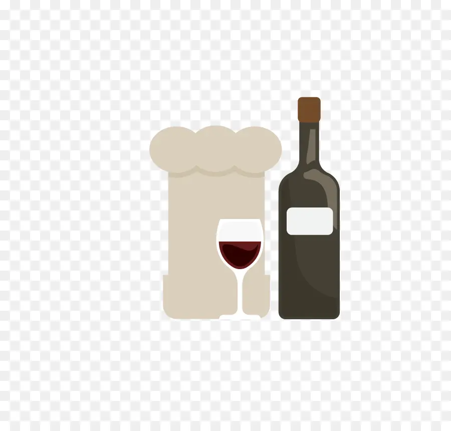 Vin Et Toque De Chef，Bouteille PNG