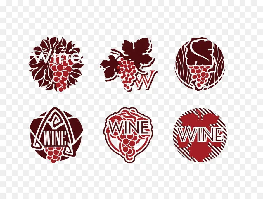 Logos De Vin，Raisins PNG