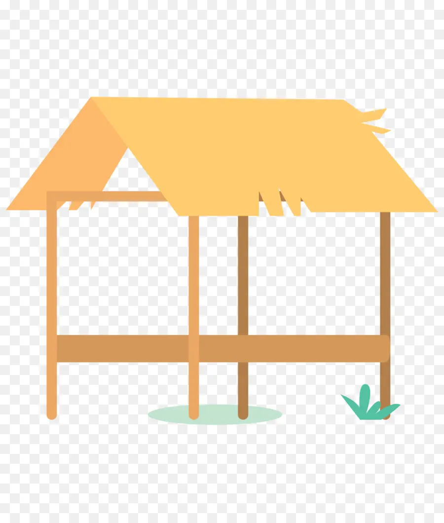 Cabane Au Toit De Chaume，Structure En Bois PNG