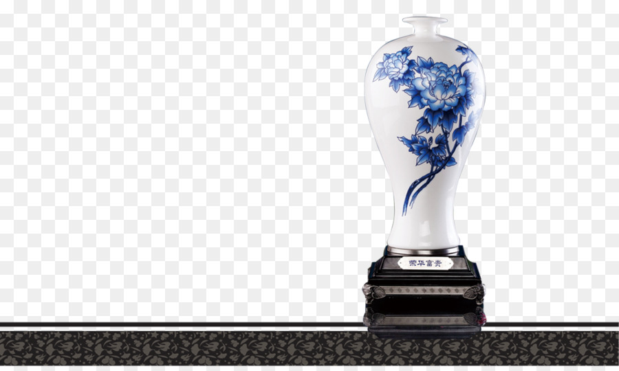 Vase，Bleu PNG