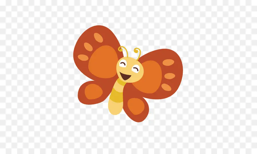 Papillon，Orange PNG