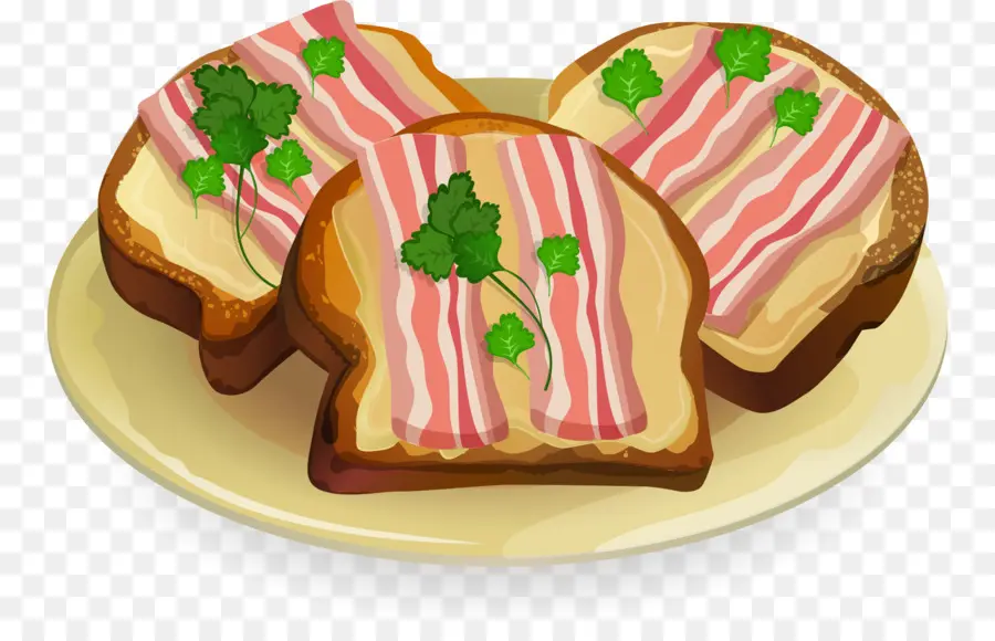 Bacon，Toast PNG