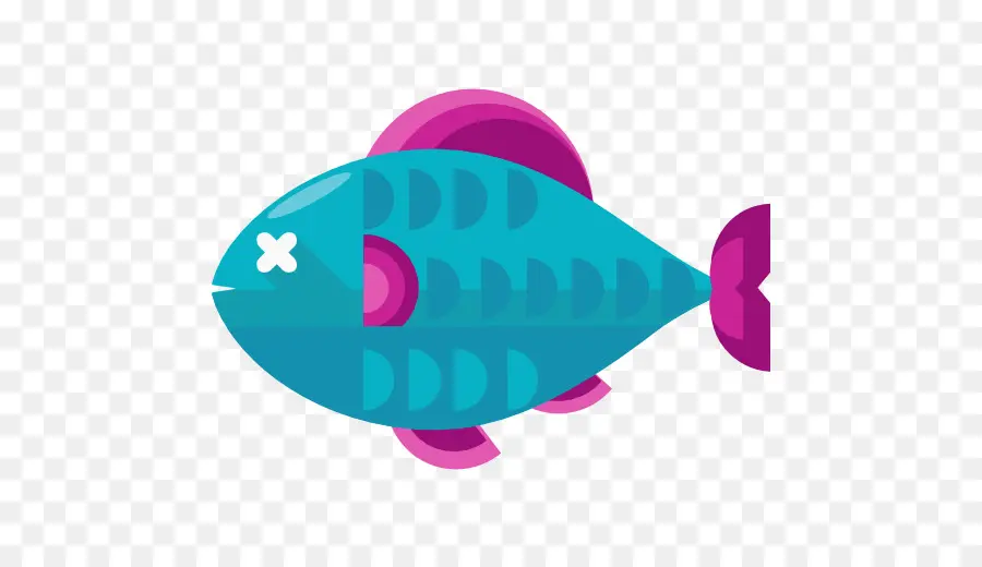 Poisson Coloré，Bleu PNG