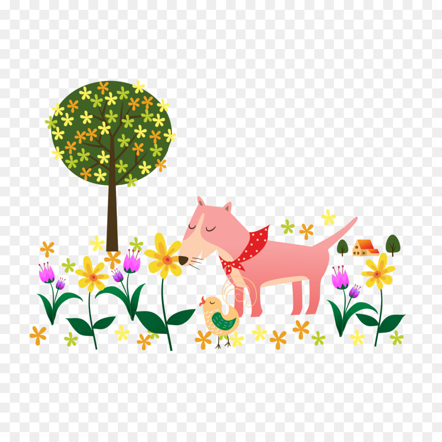 Chien Dans Le Jardin，Jardin PNG