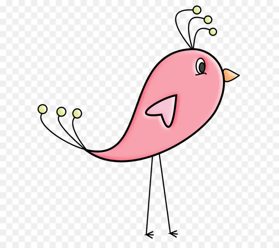 Oiseau Rose，Dessin Animé PNG