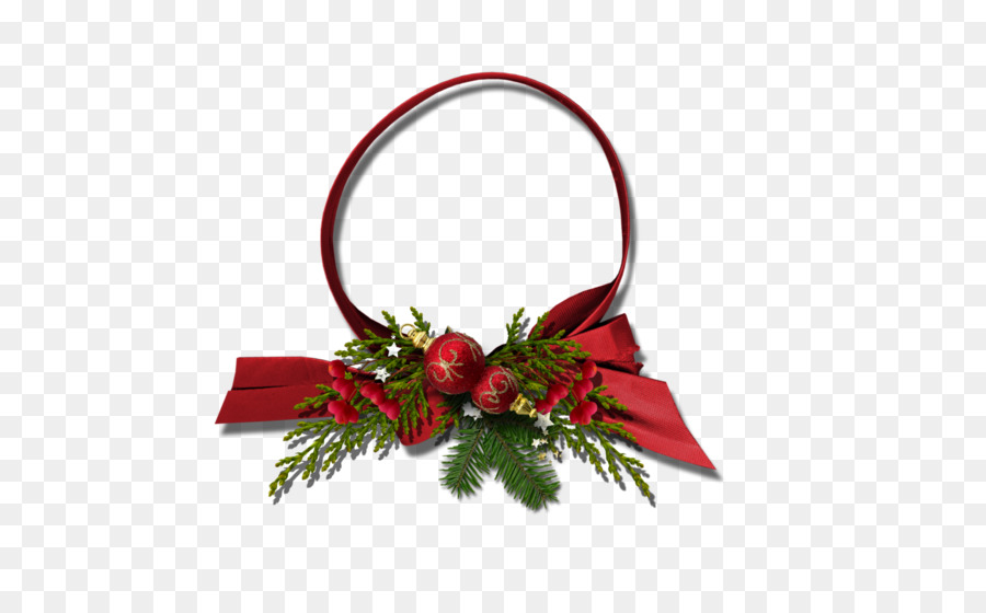 Couronne De Noël Rouge，Vacances PNG