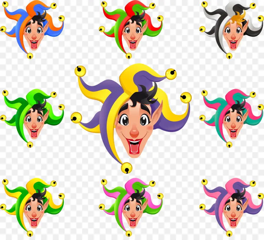 Visages De Bouffon，Clown PNG