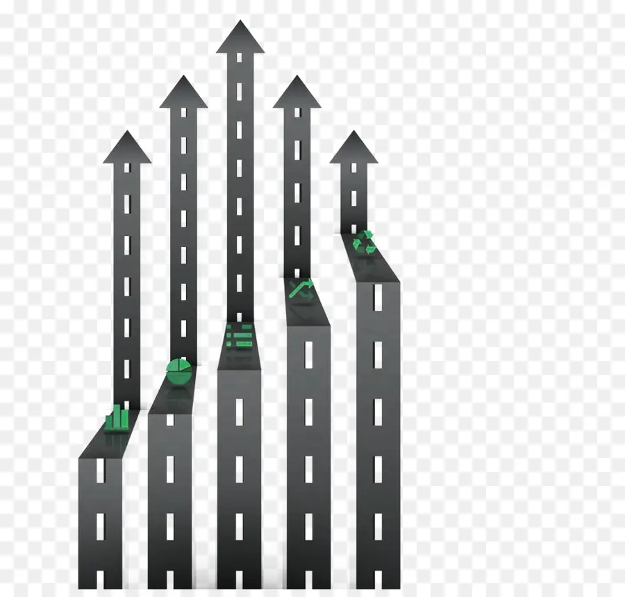 Flèches De Route，Croissance PNG